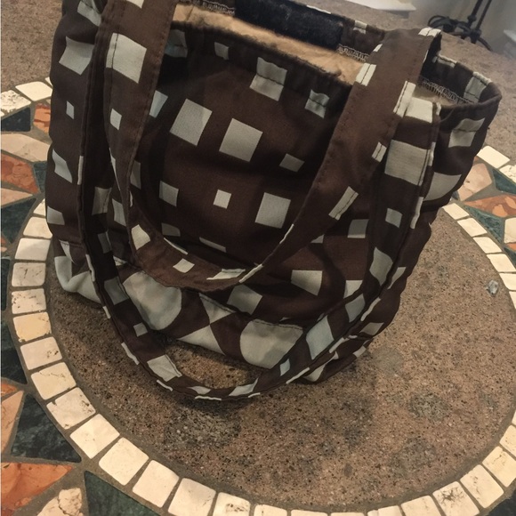 Small Tote Bag Geometric Pattern Carry All - Picture 8 of 9